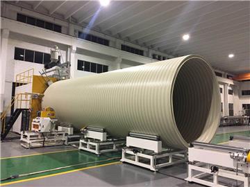 Double Plain Wall H type hollow wall spiral drainage pipe extrusion line