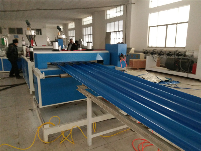PVC Wave Plate Corrugated Roofing Production Extrusion Line