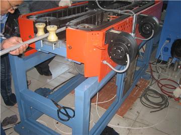 PE/PVC single wall corrugation pipe production line