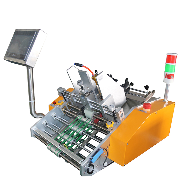 Friction counting paging feeder machine for book paper card and other packing line