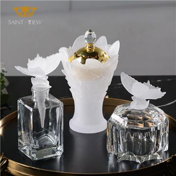 SAINT-VIEW Crystal Vase Manufactures Ramadan Mubkhar Backoor Gift Set Coffee Tray Gift Souvenir Shop Wholesale