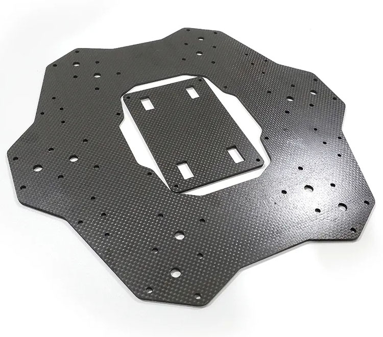 3K carbon plate CNC carving aircraft model center UAV rack cutting carbon plate processing