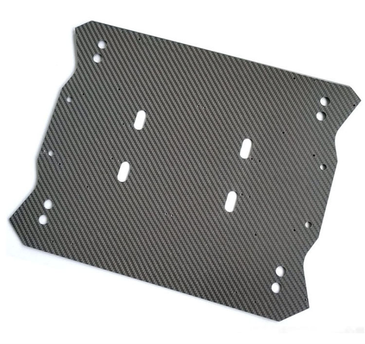 3K carbon plate CNC carving aircraft model center UAV rack cutting carbon plate processing