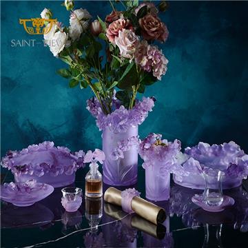 SAINT-VIEW Crystal Art 2021 New Nordic Style Orchid Flower Wedding Party Decor Centerpieces