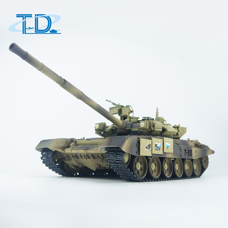 2.4Ghz 1/16 RUSSIAT-90 RC Tank Sound+Smoke+Shooting Customized Paint Tank Toy