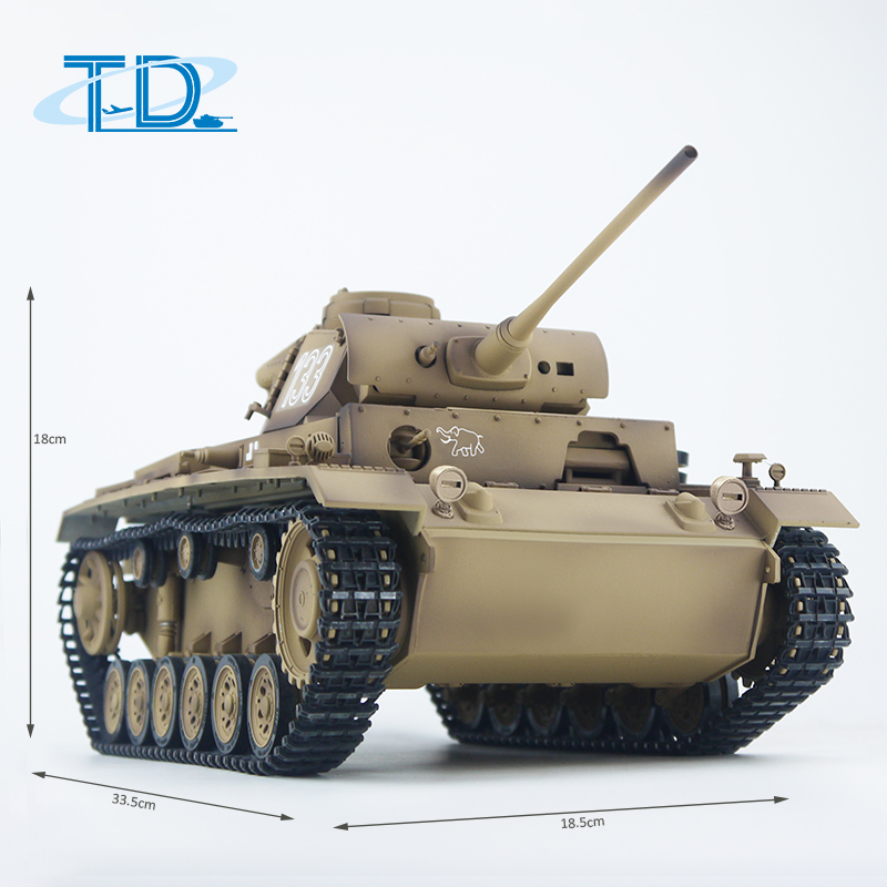 2.4Ghz 1/16 GermanPanther3 RC Tank Sound+Smoke+Shooting Customized Paint Tank Toy