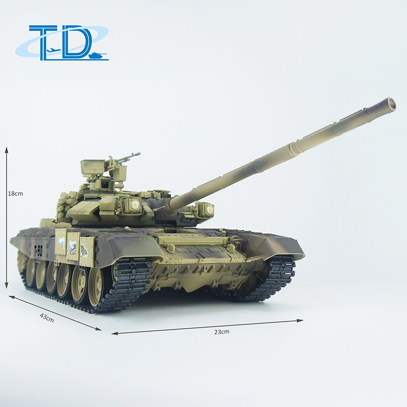 2.4Ghz 1/16 RUSSIAT-90 RC Tank Sound+Smoke+Shooting Customized Paint Tank Toy