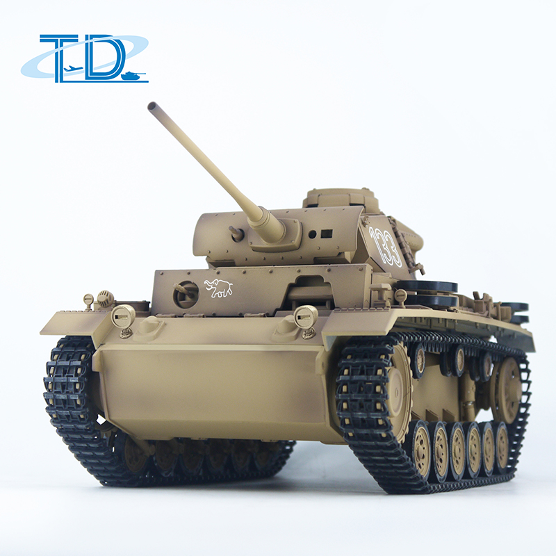 2.4Ghz 1/16 GermanPanther3 RC Tank Sound+Smoke+Shooting Customized Paint Tank Toy