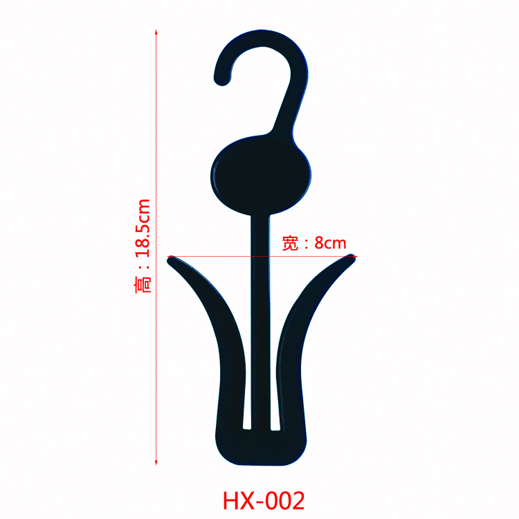 Clothes hanger hook for high quality plastic display shoes in Europe