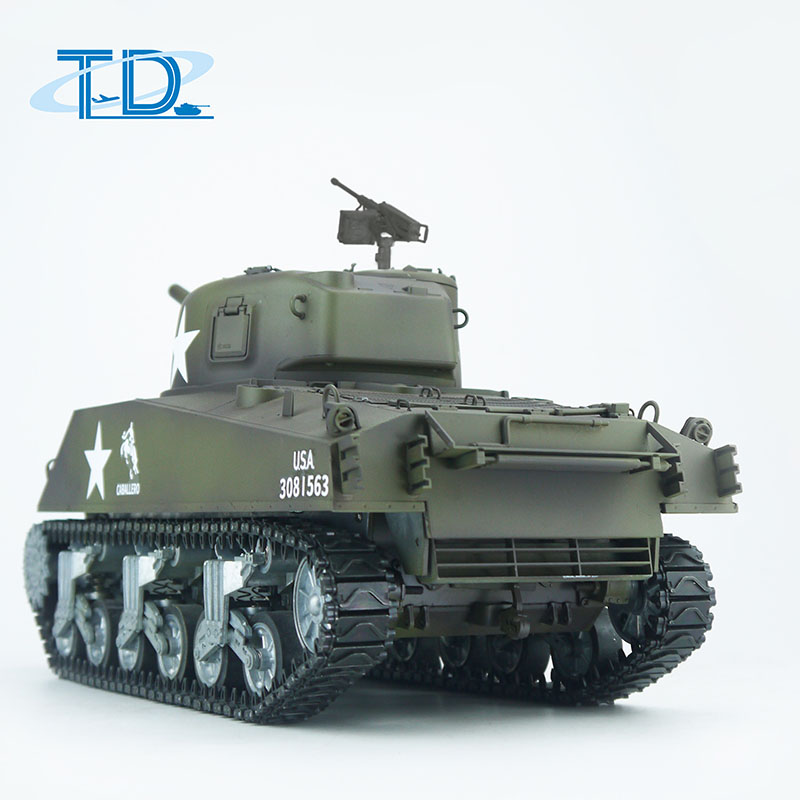 2.4Ghz 1/16 U.S.A  "Sherman"M4A3 RC Tank Sound+Smoke+Shooting Customized Paint