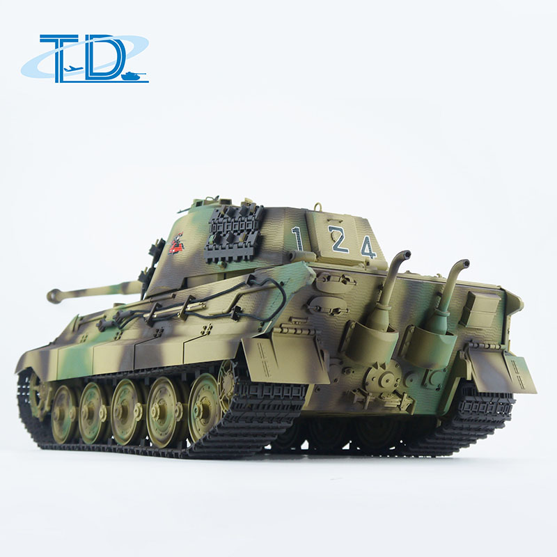 2.4Ghz 1/16  King Tiger-henschel RC Tank Sound+Smoke+Shooting Customized Paint