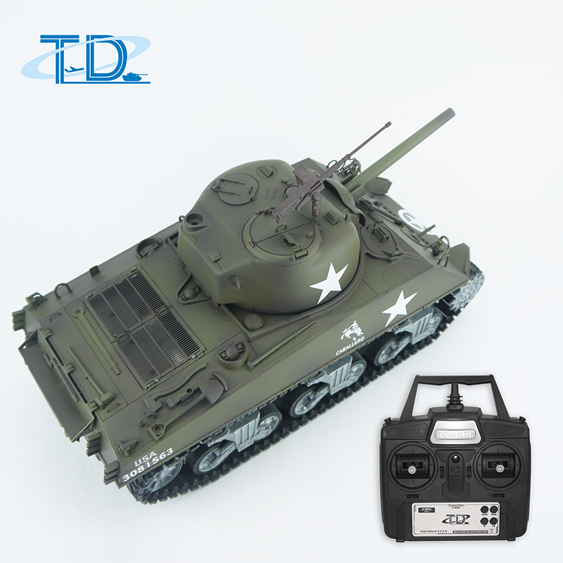 2.4Ghz 1/16 U.S.A  "Sherman"M4A3 RC Tank Sound+Smoke+Shooting Customized Paint