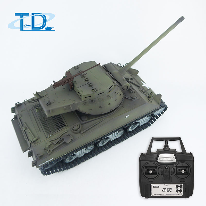 2.4Ghz 1/16 U.S.A  "Sherman"M36 RC Tank Sound+Smoke+Shooting Customized Paint