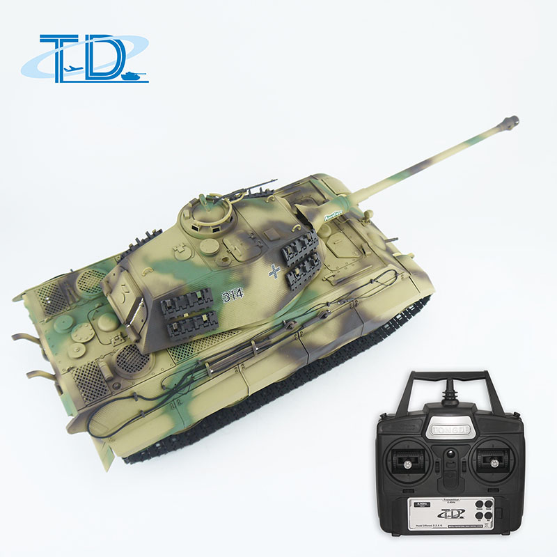 2.4Ghz 1/16 Kingtiger-porsche RC Tank Sound+Smoke+Shooting Customized Paint