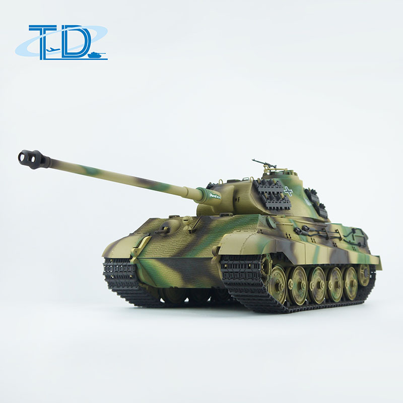 2.4Ghz 1/16 Kingtiger-porsche RC Tank Sound+Smoke+Shooting Customized Paint