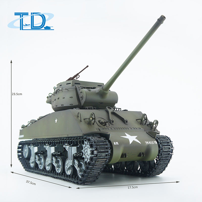 2.4Ghz 1/16 U.S.A  "Sherman"M36B1 RC Tank Sound+Smoke+Shooting Customized Paint
