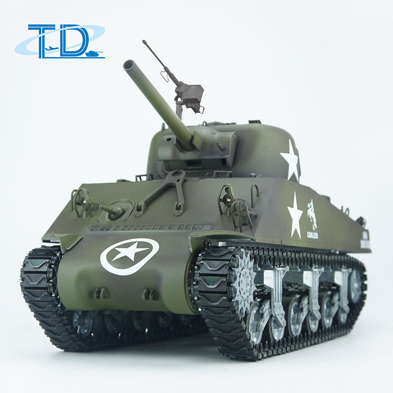 2.4Ghz 1/16 U.S.A  "Sherman"M4A3 RC Tank Sound+Smoke+Shooting Customized Paint