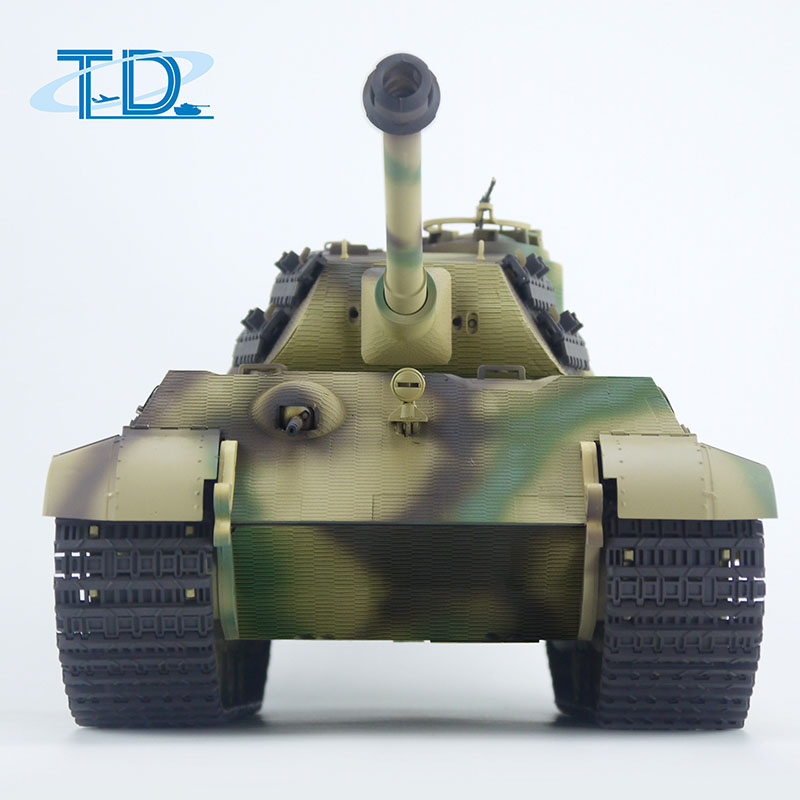 2.4Ghz 1/16 Kingtiger-porsche RC Tank Sound+Smoke+Shooting Customized Paint