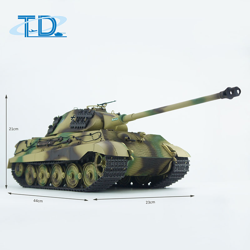 2.4Ghz 1/16 Kingtiger-porsche RC Tank Sound+Smoke+Shooting Customized Paint