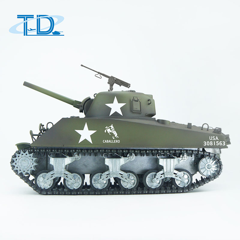2.4Ghz 1/16 U.S.A  "Sherman"M4A3 RC Tank Sound+Smoke+Shooting Customized Paint