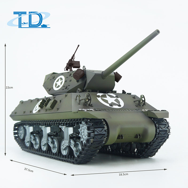 2.4Ghz 1/16 U.S.A  "Sherman"M10 RC Tank Sound+Smoke+Shooting Customized Paint