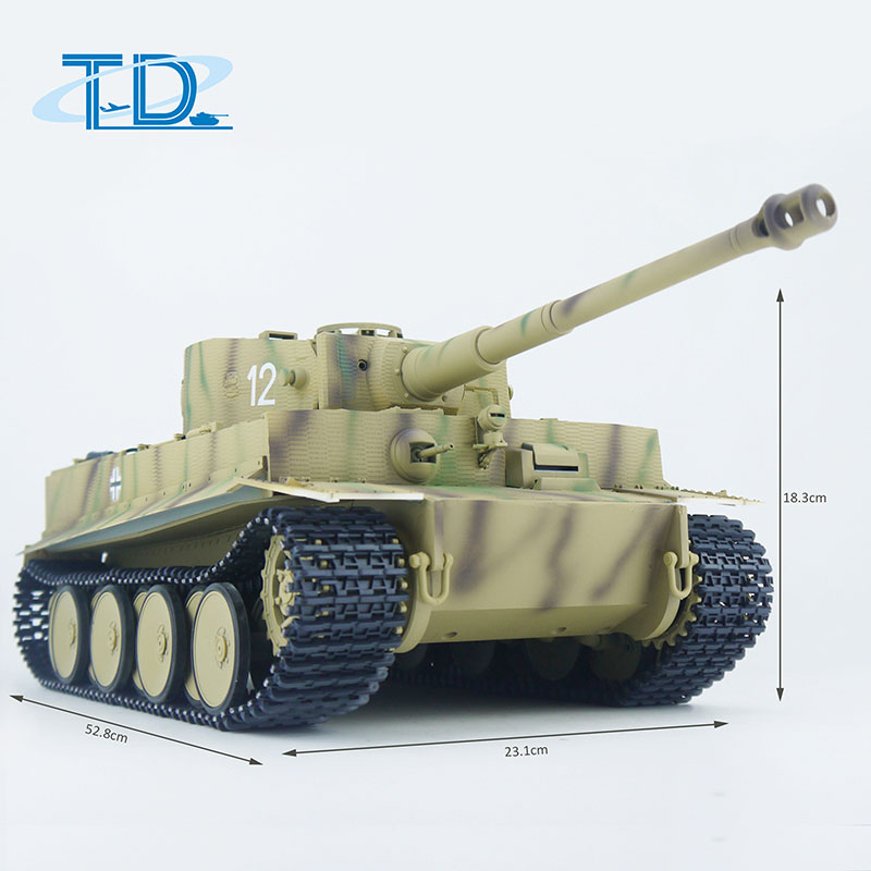 2.4Ghz 1/16 Tige I mid RC Tank Sound+Smoke+Shooting Customized Paint