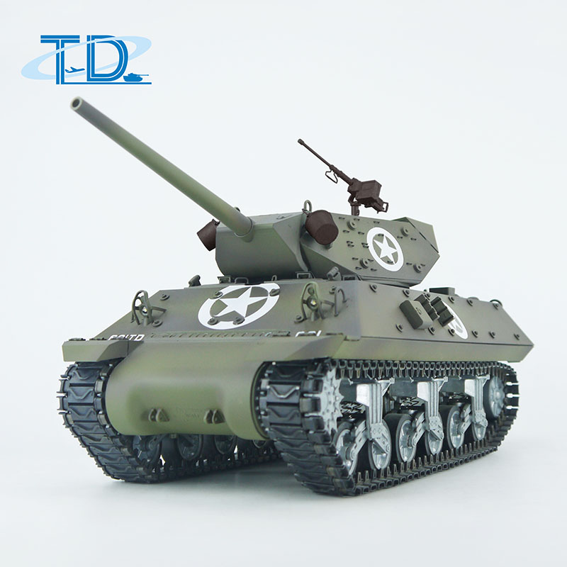 2.4Ghz 1/16 U.S.A  "Sherman"M10 RC Tank Sound+Smoke+Shooting Customized Paint