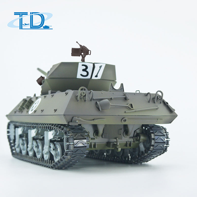 2.4Ghz 1/16 U.S.A  "Sherman"M10 RC Tank Sound+Smoke+Shooting Customized Paint