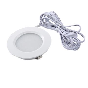 12V LED Under Cabinet Lighting Kit Slim Aluminum Puck Lamps With For Counter Closet Hardwired Indoor Fixture Bulb Direct Wire