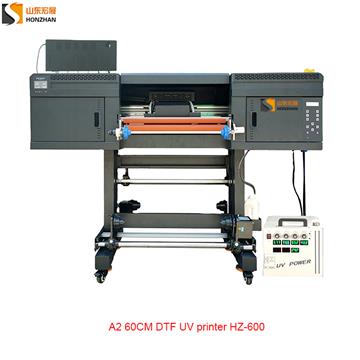 Honzhan HZ-UVDTF600 A2 60cm A B film roll to roll DTF UV printer and lamination machine all in one