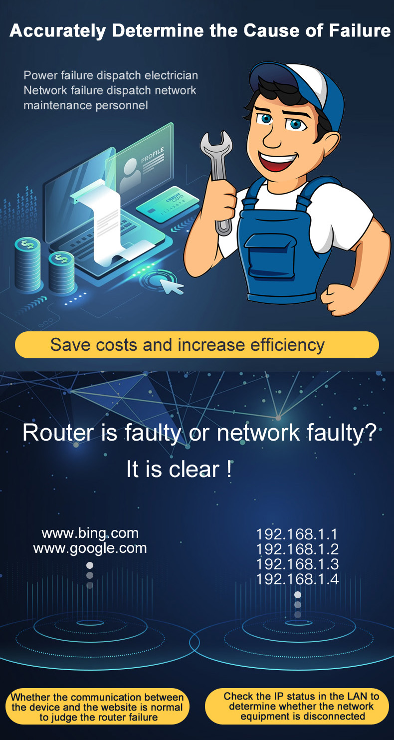 Wireless Network Fault Monitoring RTU for Disconnection and Power Failure