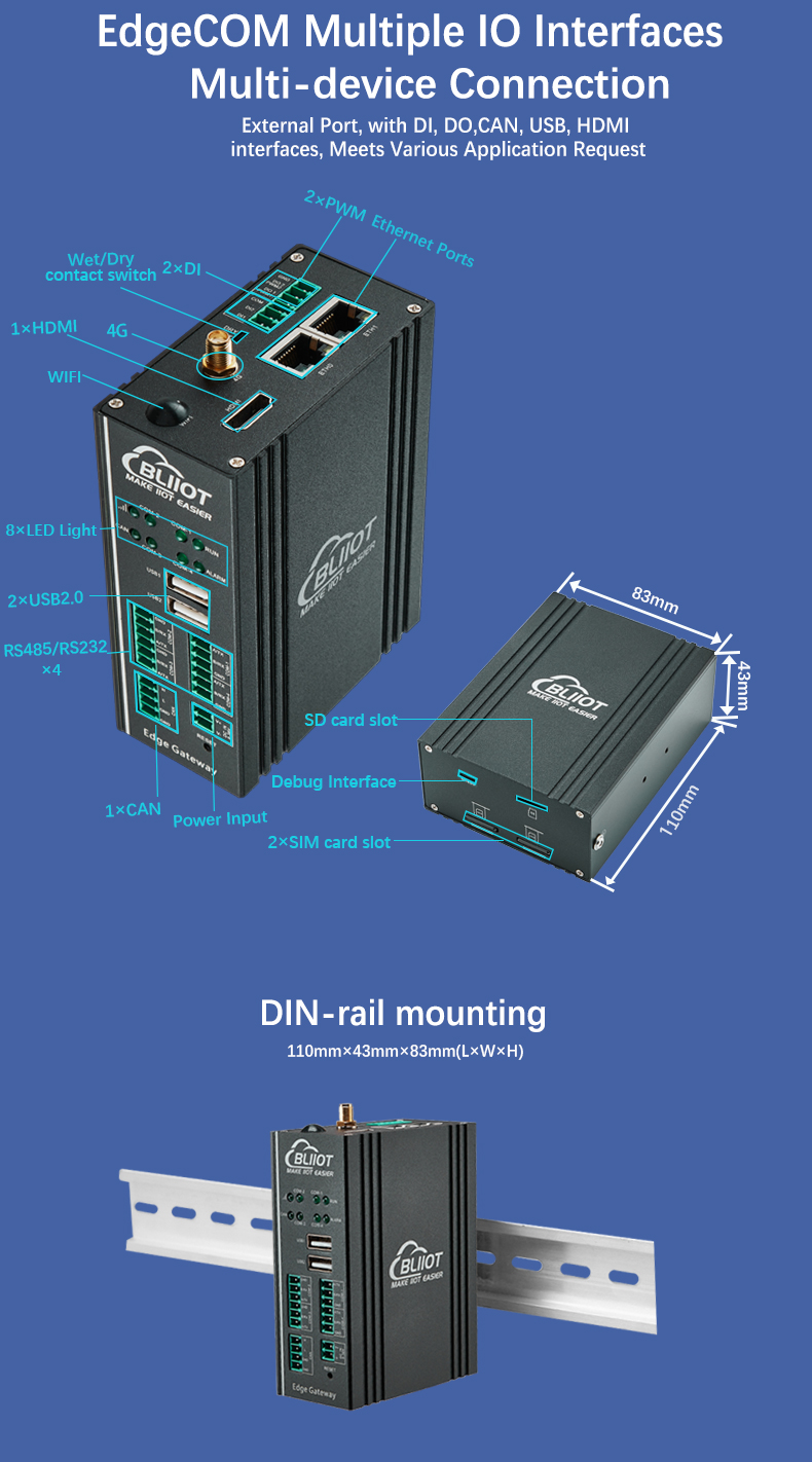 ARM Based Embedded EdgeCOM Computer for Industrial Solutions