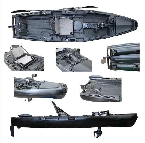 New Arrival Rotomolded Plastic Solo Skiff Boats Fishing Motorised Kayak Youge
