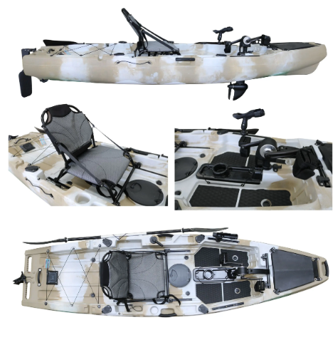 New Arrival Rotomolded Plastic Solo Skiff Boats Fishing Motorised Kayak Youge